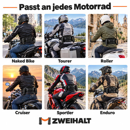Zweihalt passt an jedes Motorrad